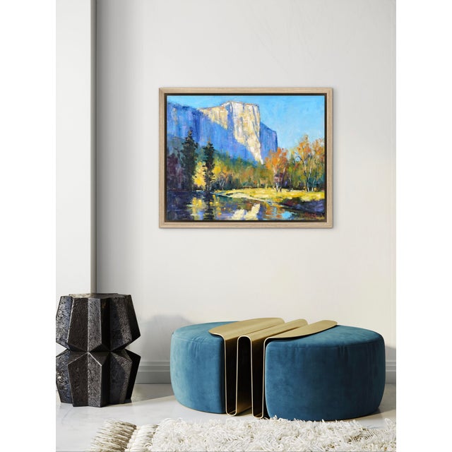 El Capitan in Autumn Gold - Original Oil Painting Landscape For Sale - Image 9 of 10