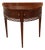 English Mahogany 19th Century Demi-Lune Console Table with Tambour Sliding Doors For Sale