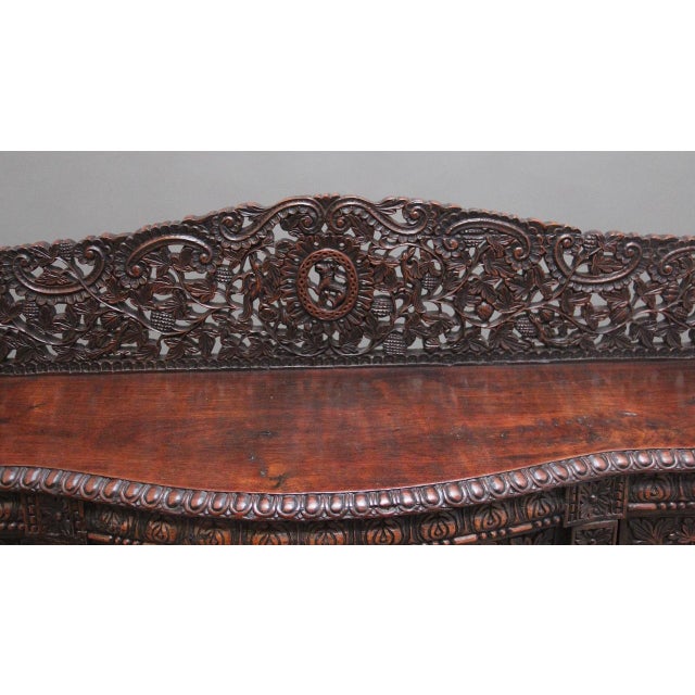 Antique Anglo-Indian Carved Cabinet, 1860 For Sale - Image 11 of 18