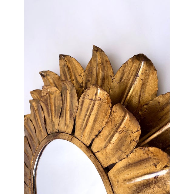 Large Mid-Century Modern Sunflower Backlit Wall Mirror, Germany, 1960s For Sale - Image 16 of 18