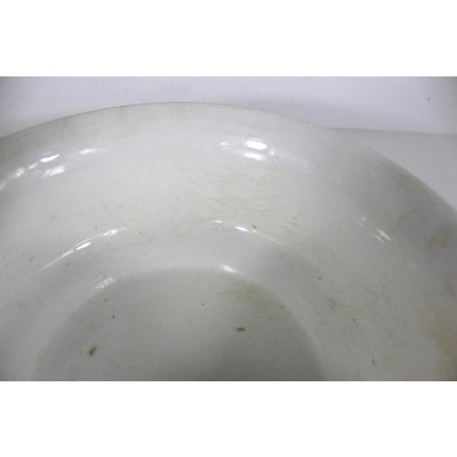 Ceramic Vintage Ironstone Mixing Bowl For Sale - Image 7 of 12