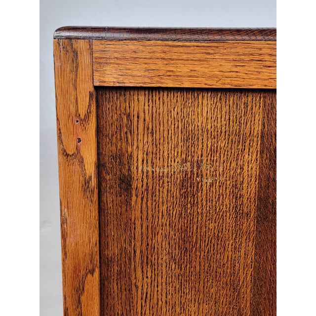 Vintage Rustic Oak Tallboy Cabinet, 1930s For Sale - Image 15 of 18