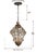 Vintage Moroccan Moorish Diamond-Form Clear Glass Pendant Lantern, 1980s For Sale - Image 13 of 14