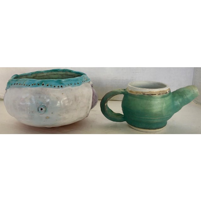 Vintage Creamer and Bowl For Sale - Image 4 of 13