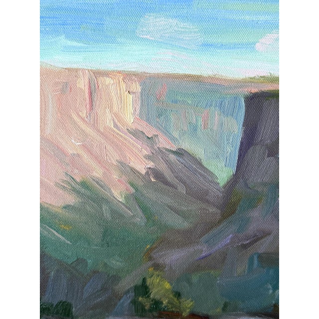 Impressionist Landscape Painting in Gilt Frame For Sale - Image 9 of 10