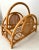 Boho Chic Rattan Bamboo and Cane Magazine Rack For Sale - Image 3 of 10