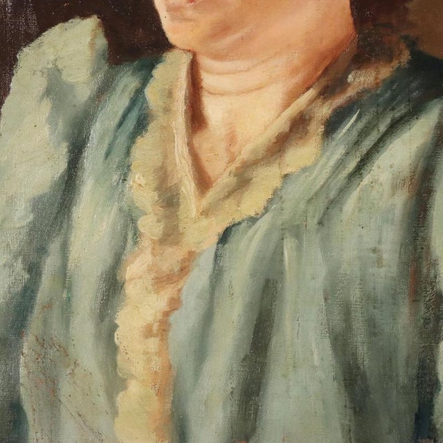 Female Portrait, 1892, Oil Painting on Canvas, Framed For Sale - Image 4 of 12