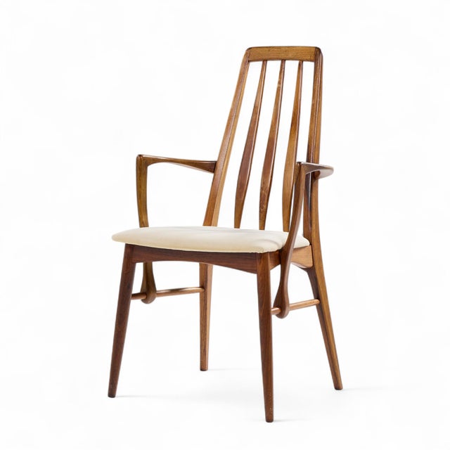 Niels Koefoed Eva Mid Century Danish Rosewood Dining Chairs - Set of 8 For Sale - Image 9 of 14