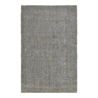 Chunky Loop Charcoal Rug - 5 X 8 For Sale