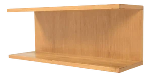 Blonde Wood Veneer Wall Shelf