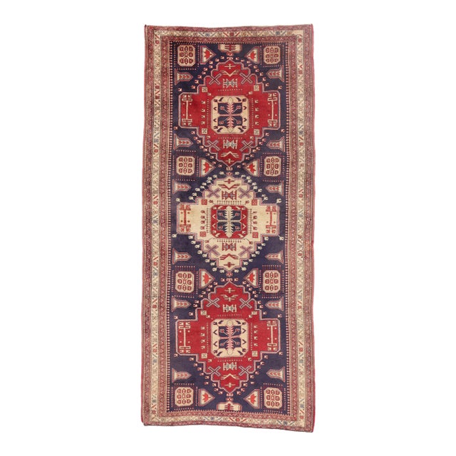 Vintage Persian Ardabil Rug Runner, 04'07 X 10'06 For Sale