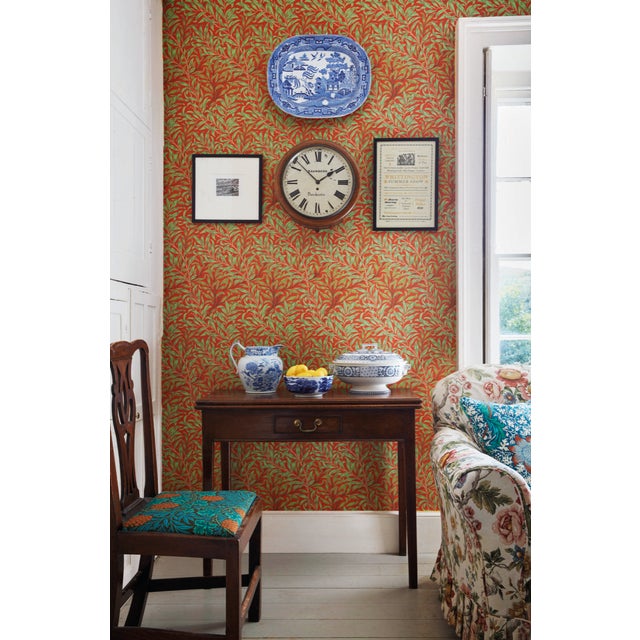 A wonderfully vibrant interpretation of the classic Willow Bough wallpaper designed in 1887 and characterising Morriss...