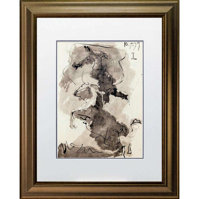 Pablo Picasso - The Bull Fighting - Original lithograph dated within the stone: 10.7.59 Tiré de Toros y Toreros 1ere...