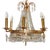 Brass Lead Crystal Nine-Light Chandelier from Palwa, 1950s For Sale