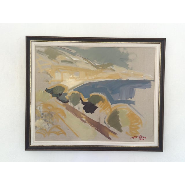 Mid-Century Modern Alex Öberg, Coastal Fragments, 1960s, Oil on Canvas, Framed For Sale - Image 3 of 13