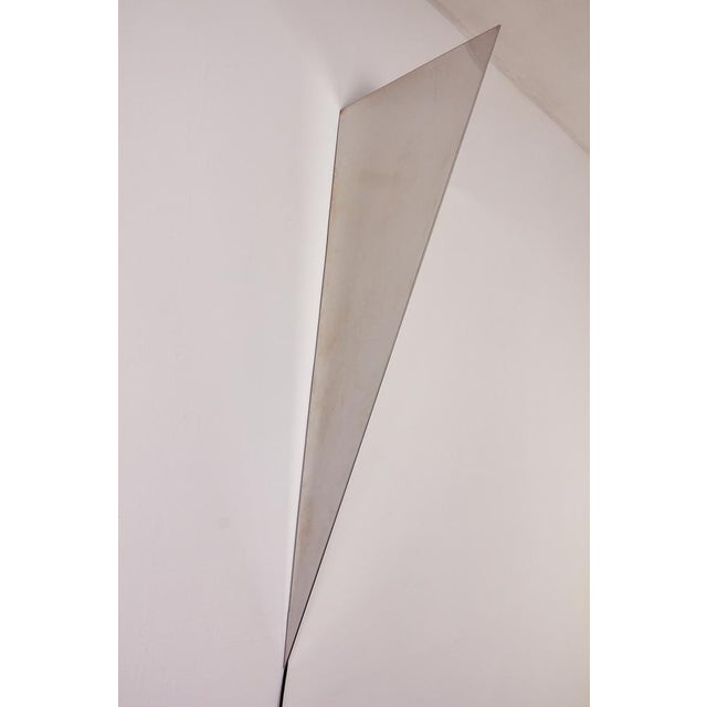 Silver Large Chrome Wall Lamp, 1970s For Sale - Image 8 of 15