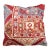 Bright Red Turkish Rug Pillow rug no. p5070 For Sale