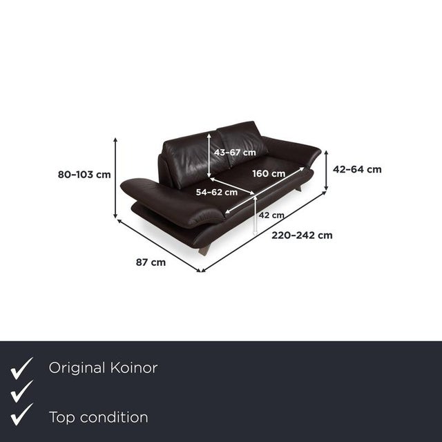 with the Koinor Velluti, you get a three-seater sofa that immediately catches the eye with its wide, curved armrests. The...