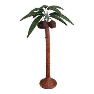 1970s Mario López Torres Large Palm Tree Floor Lamp For Sale