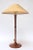 Studio Craft Sculptural Cherry Wood and Brass Table Lamp With Original Shade For Sale - Image 13 of 13