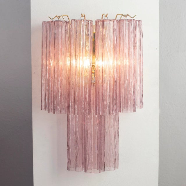 Mid-Century Modern Large Wall Light in Murano Glass, Italy, 1990s For Sale - Image 3 of 12