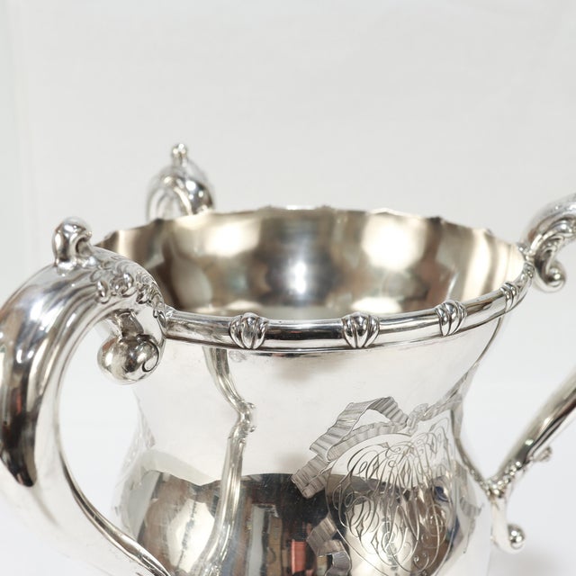 Silver Large Antique American Sterling Silver Tyg / Loving Cup by Howard & Co. For Sale - Image 8 of 10