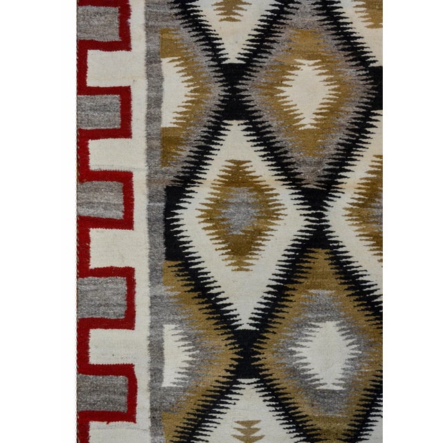 Bold Mid-20th Century Navajo Style Rug For Sale In Chicago - Image 6 of 9