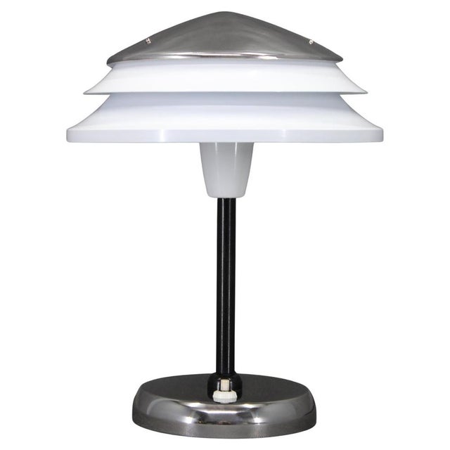 Mid-Century Chrome Table Lamp attributed to Zukov, 1970s For Sale - Image 13 of 13