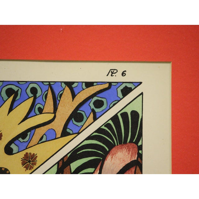 Colour pochoir by E.H. Raskin From the folio Fantaisies Oceanographiques Published in Paris 1926 Print Sz: 14"H x 10"W...