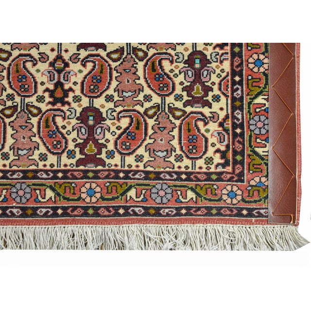 Brick Red Vintage Petite Bidjar Rug For Sale - Image 8 of 10