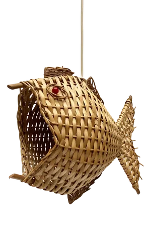 Mid-Century Fish Pendant Lamp, 1960s