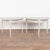 Pair of 19th century Swedish demi lune side table consoles, crafted in pine. Both have been given a newer professionally...