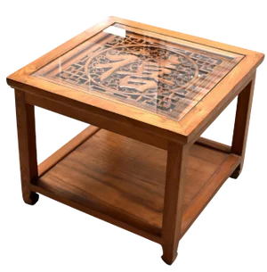 Chinese Solid Wood Square Side Table Coffee Table