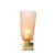 Modernist Hand-Blown Smoked Rose Murano Fluted Glass Sconces With Brass Fittings For Sale - Image 4 of 17