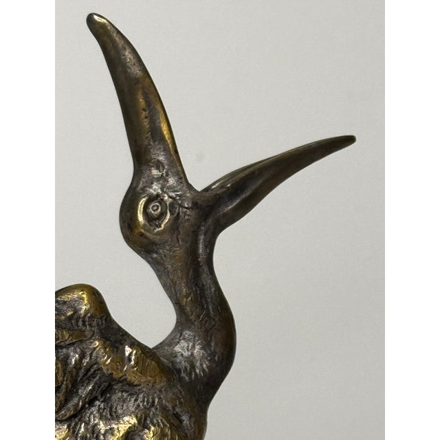 Metal 1920s Majestic Spanish Art Deco Pelican Bird Mascot Sculpture For Sale - Image 7 of 12