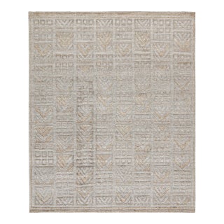 Rug & Kilim’s Scandinavian Rug Indoor/Outdoor Rug With Gray Geometric Pattern - 10'x10' For Sale
