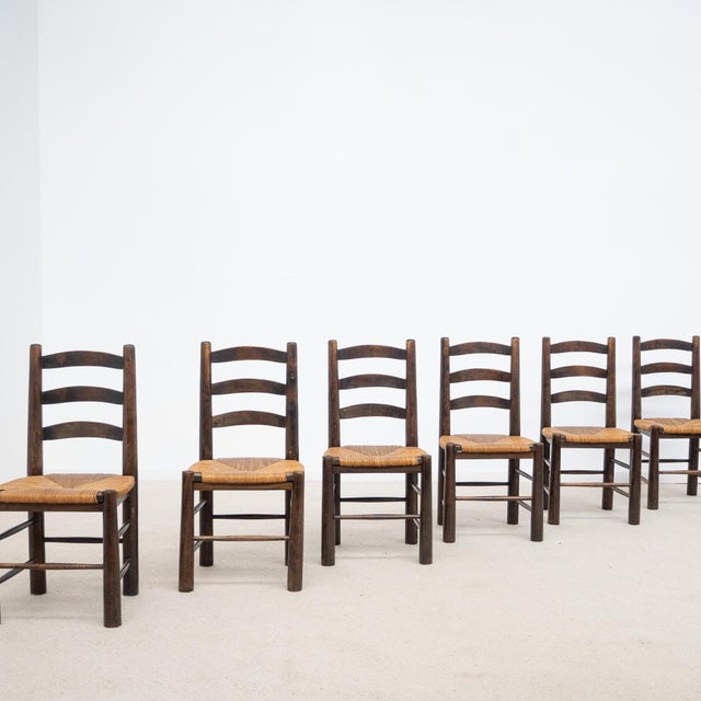Georges Robert Chairs, 1950s, Set of 6 For Sale - Image 3 of 6