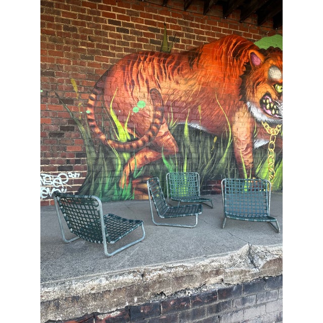 Mid 20th Century American Mid-Century Outdoor Aluminum Beach Chair For Sale - Image 5 of 8