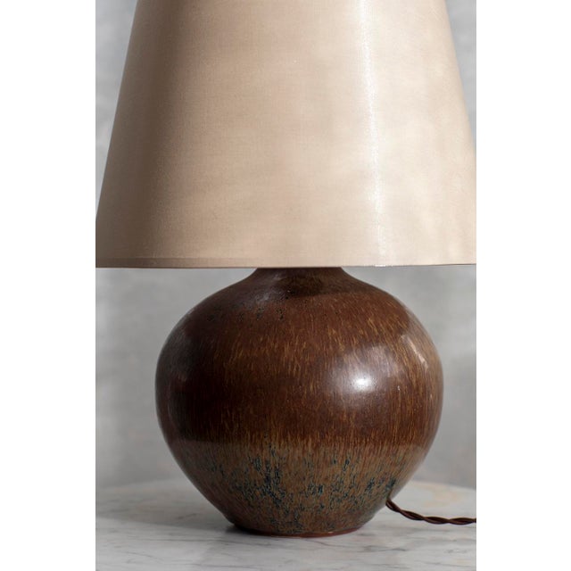 The lamp has been rewired and features a new lampshade made by a master lampshade maker. Very interesting, with a varied...