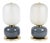 Murano Glass Table Lamps by D.M, Set of 2 For Sale