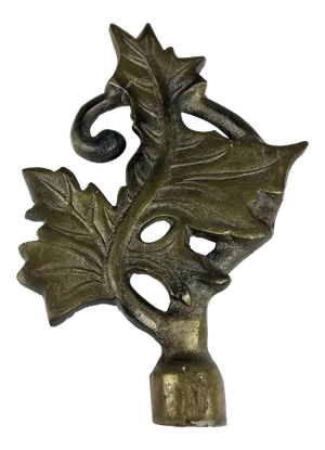 Antique Brass Large Finial