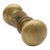 Vintage 1.75 In. Plain Brass Passage Door Knob Set For Sale