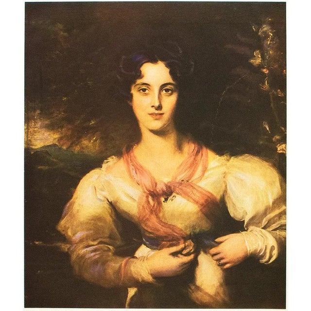 1950s After Sir Thomas Lawrence, "Miss West" Full-Color Print For Sale - Image 10 of 10