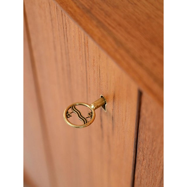 Scandinavian Teak Bar Cabinet, 1950s For Sale - Image 10 of 13