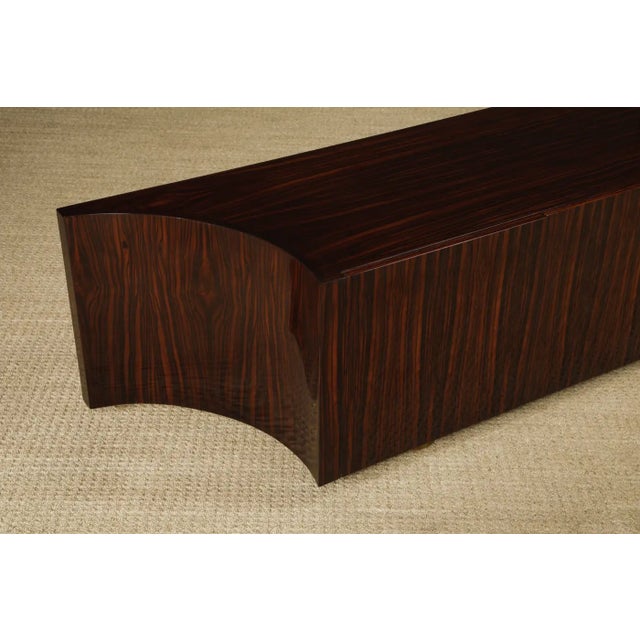 Monumental Macassar and Brass Credenza by Leon Rosen for Johnny Carson, C 1970 For Sale - Image 15 of 18