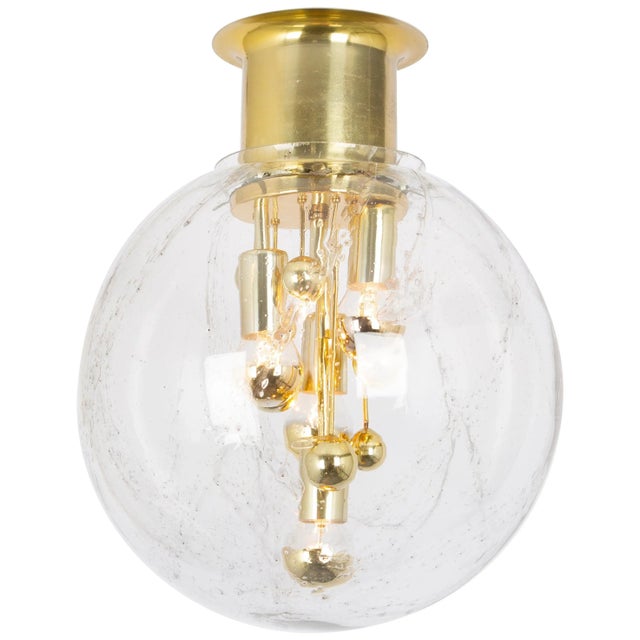 Large Sputnik Ball Flush Mount by Doria, 1970s For Sale - Image 6 of 6