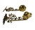 Pair of Early 20th Century Brass Wall Mounted Swing Arm Candle Sconce For Sale In Austin - Image 6 of 6