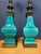 1950s 1950s Pair of Ceramic and Brass Table Lamps by Edwin Cole for Stiffel Mid Century For Sale - Image 5 of 17