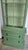 Green MCM Curio Cabinet, Display Cabinet Boho Style, 1950's #2 For Sale - Image 10 of 16