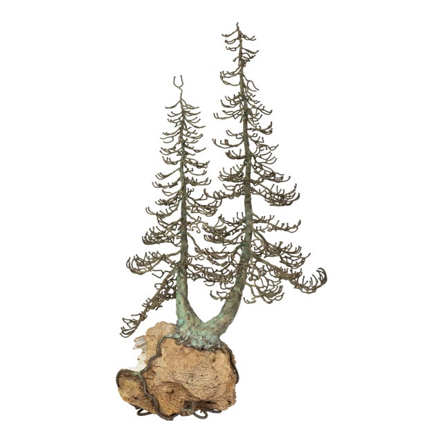 Belva Ball Brutalist Tree Sculpture Bronze Geode Mid-Century Modern 20th Century For Sale